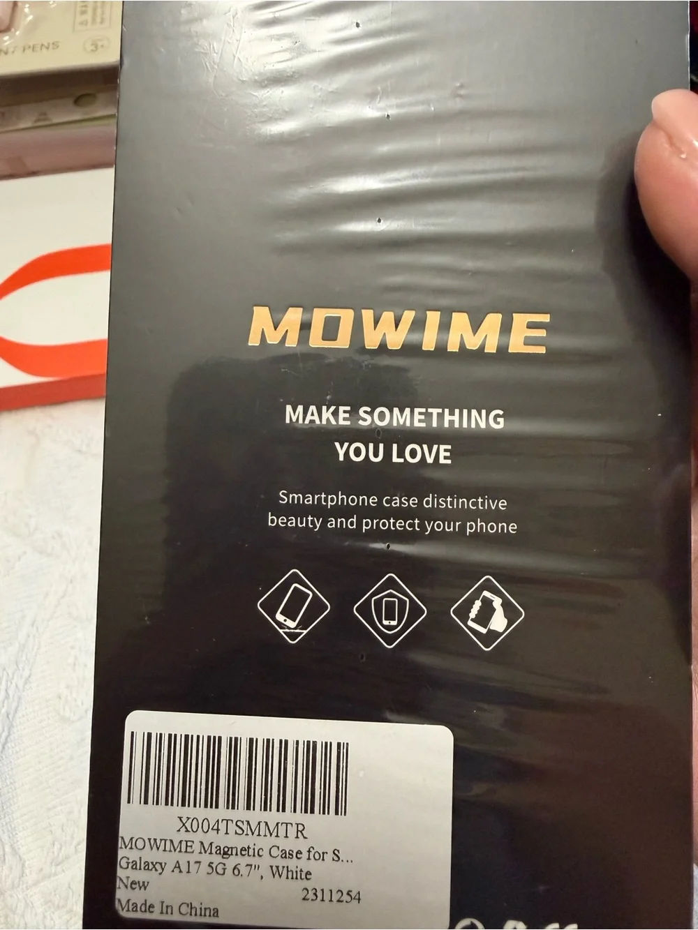 NEW MOWIME Galaxy A17 5G 6.7 Cream Leopard Magnetic Phone Case